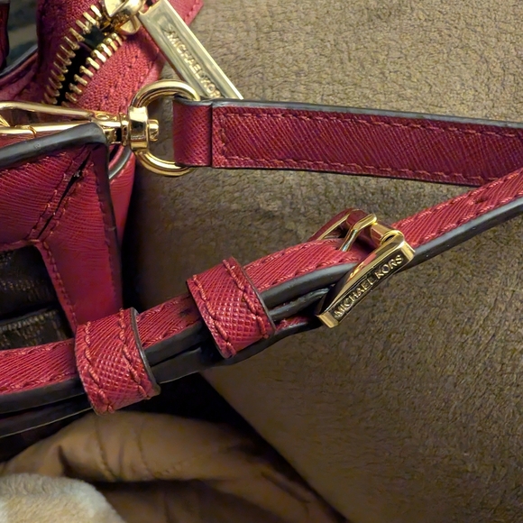 Michael Kors Red and Brown Women's Bag - Picture 3 of 10